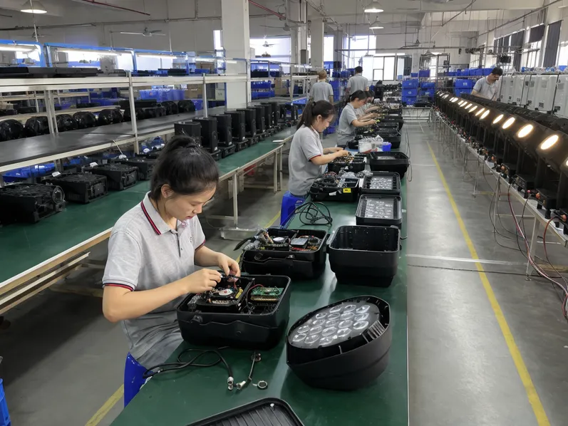 GDMonkey factory production line in Meizhou, Guangdong Province manufacturing church stage lighting fixtures