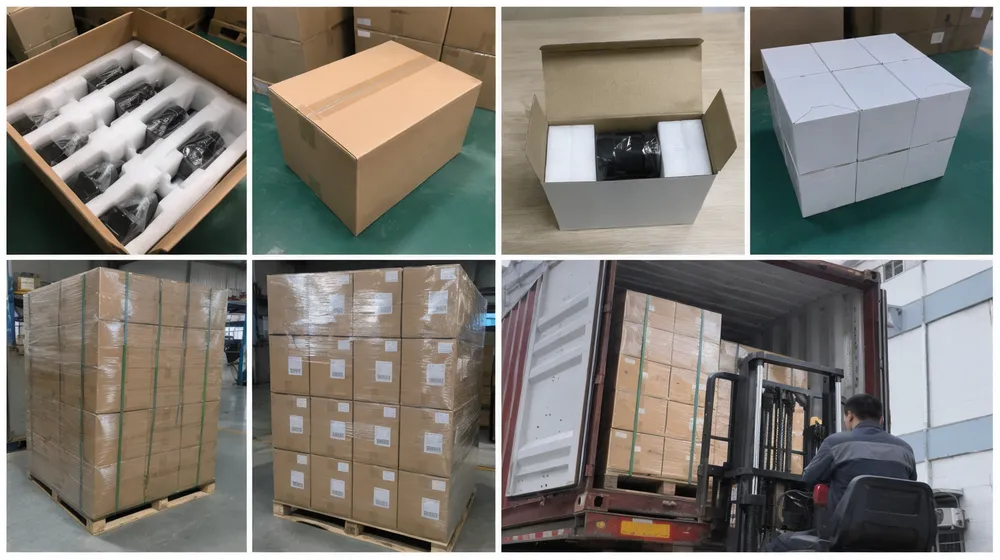 Export packaging and container loading for simple church stage lighting fixtures