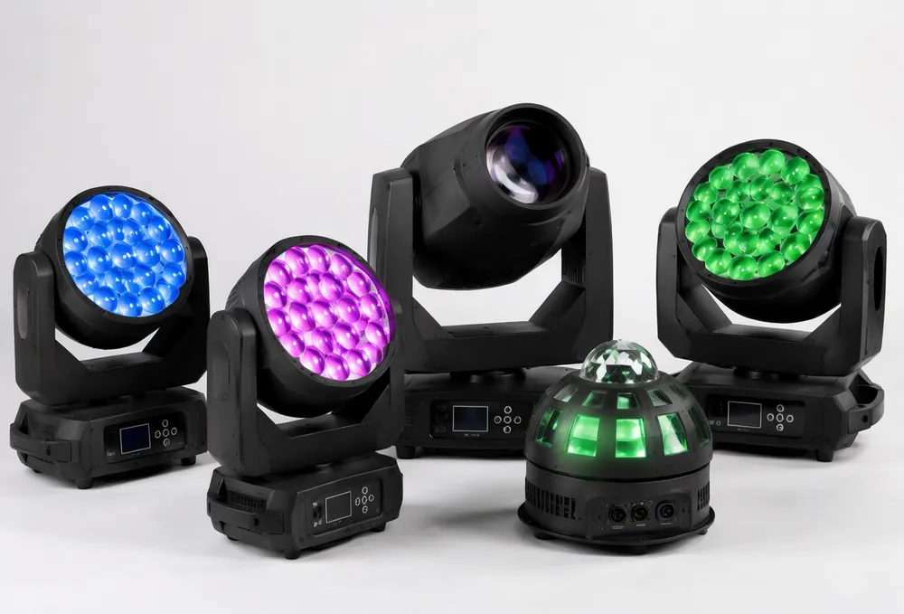 Professional DMX disco DJ lights with full protocol control for nightclub installations and mobile DJ rigs