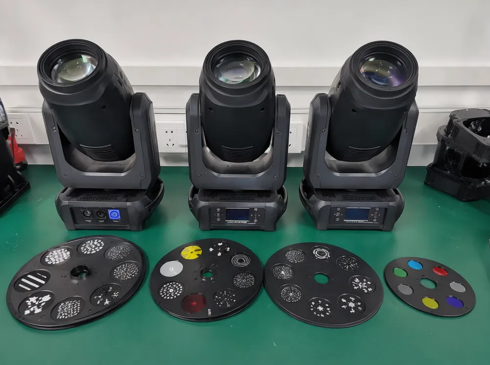 OEM customized gobo disco DJ light with branded housing and custom gobo wheel configuration