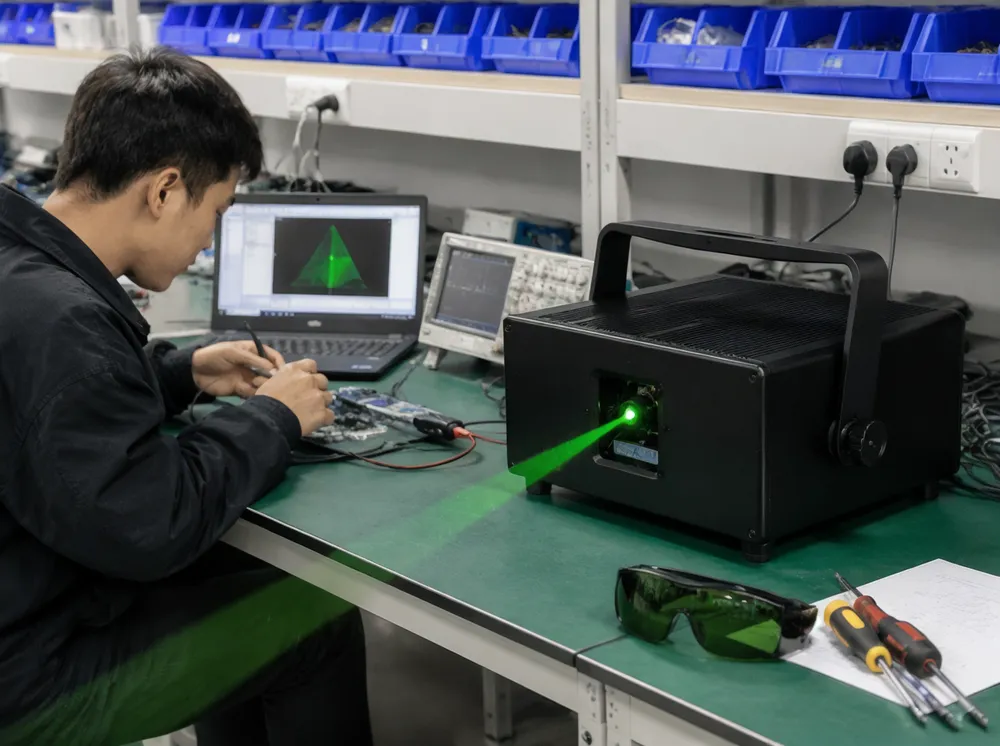 Custom OEM/ODM DJ laser light development process at GDMonkey factory