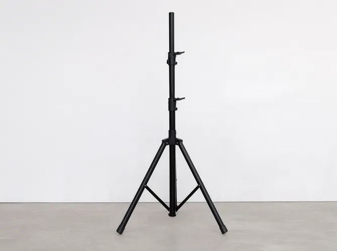 DJ lights tripod stand — steel tripod base with adjustable height and quick-release locking collars