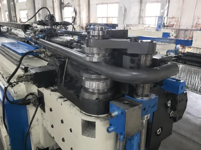 CNC mandrel bending thick-wall tube stock for stage lighting stands