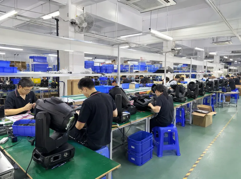 GDMonkey factory production floor where purchase orders translate directly to machine scheduling