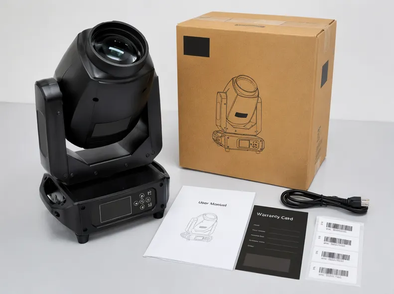 Private label branding on stage lighting product housing, packaging, and documentation