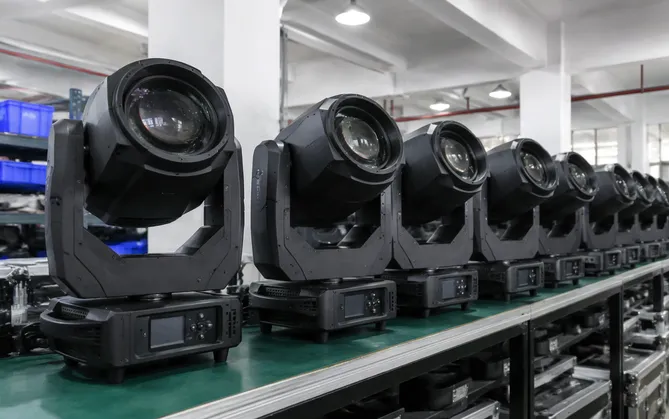Full-size LED moving head for wash and spot duties on stage installations
