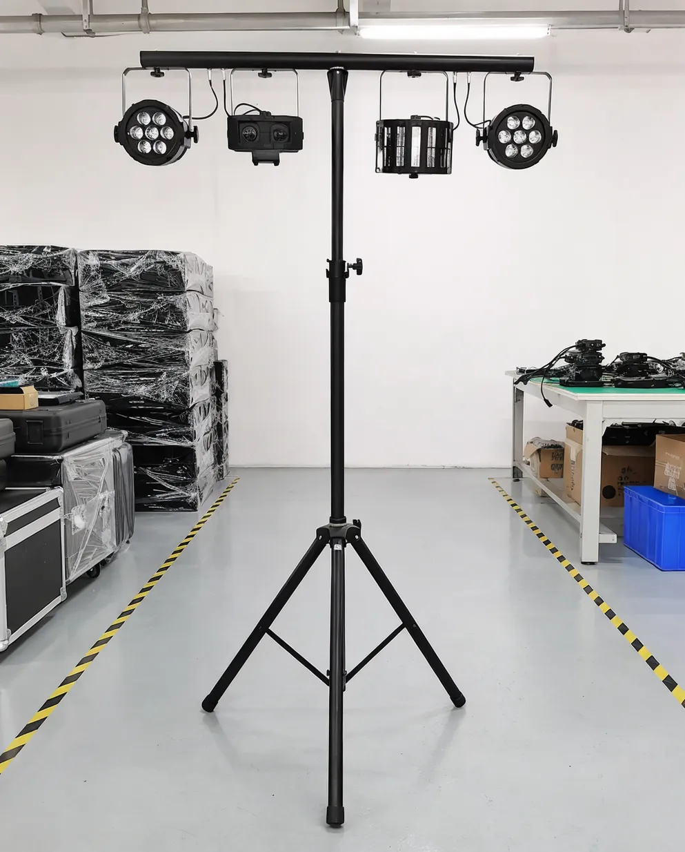Party DJ lights tripod system ready for sample evaluation and OEM quoting