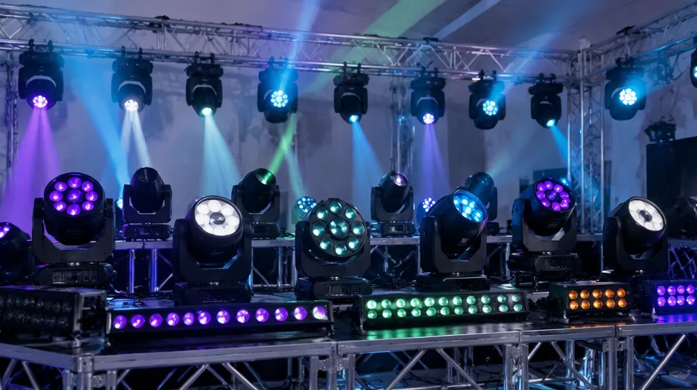 Professional DJ Lights Systems — moving heads and multi-effect units for installation and touring