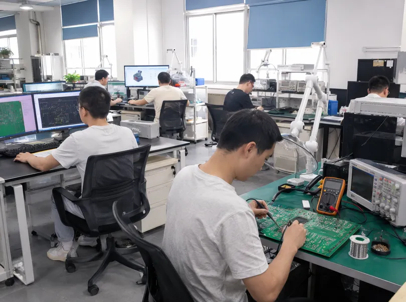 GDMonkey in-house engineering lab for OEM/ODM backdrop panel development