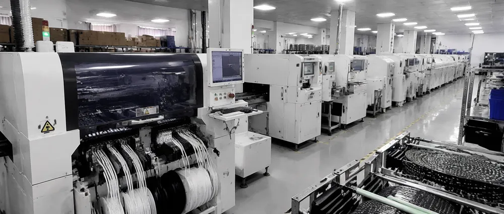 GDMonkey SMT production line for par light LED assembly with automated pick-and-place machines